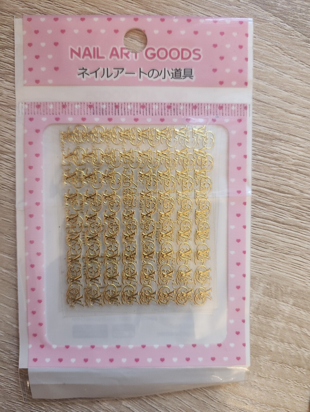 Gold Nail Art Letter Stickers - Women Accessories